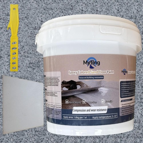 Epoxy colored sand floor - epoxy,